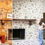 Stone Fireplace - A Girl and Her Glitter