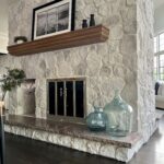 Romabio Venetian Glaze used to update natural stone with a soft, breathable mineral finish while preserving the stone’s original texture and character.